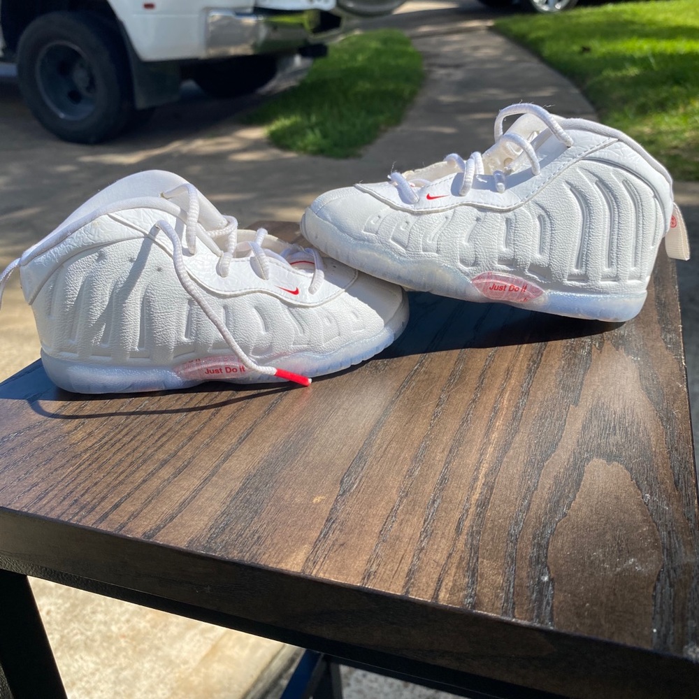 Nike Little Posite One TD Bodega Plastic Bag Foamposite Shoes CV8918-100 Size 8C